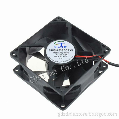 80mm x 80mm x 38mm 3 Inch 12V 24V 48V 8038 Waterproof 12V Dc Fan